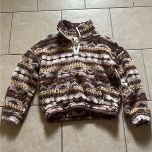 Aerie Brown Patterned Sweater